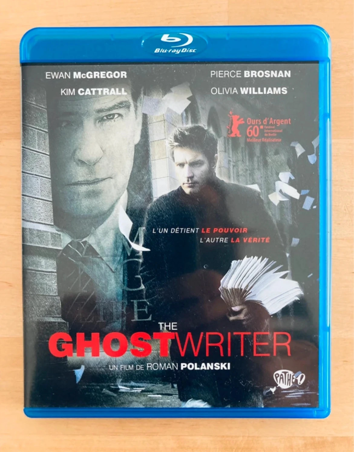 Blu-ray The Ghost Writer de Roman Polanski.